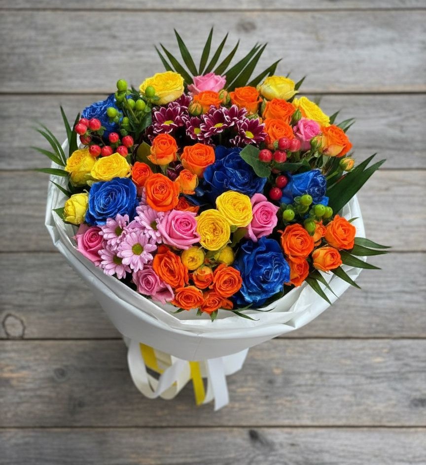 Букет цветов из: Розы и Хризантемы в Заводоуковске