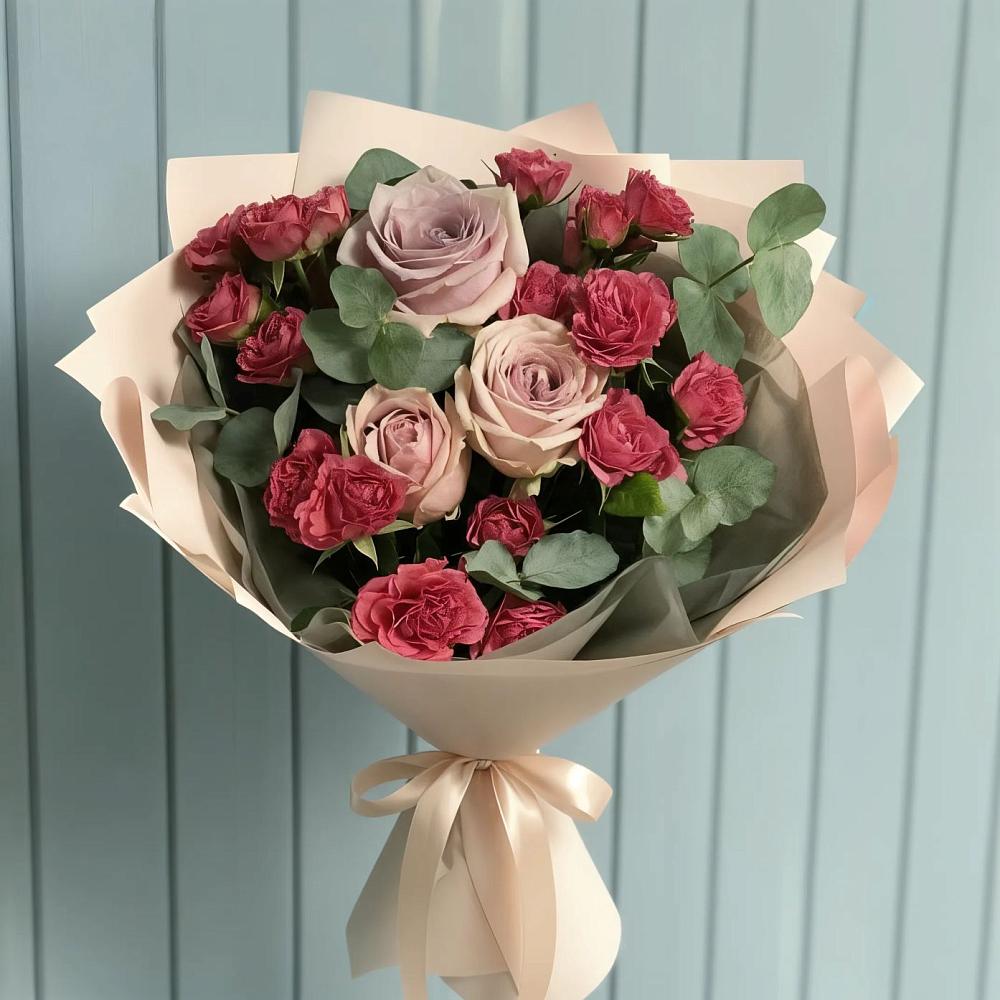 Букет цветов из: Гвоздики и Розы в Заводоуковске