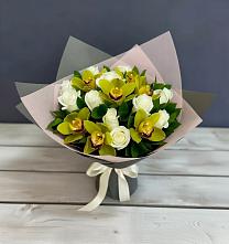 Букет цветов из:  Орхидеи и Розы в Заводоуковске