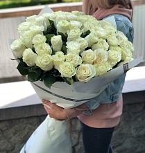 Букет 35 Белых роз #REPLACE_PRED# Заводоуковске