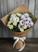 Букет цветов из:  Хризантемы и Розы в Заводоуковске