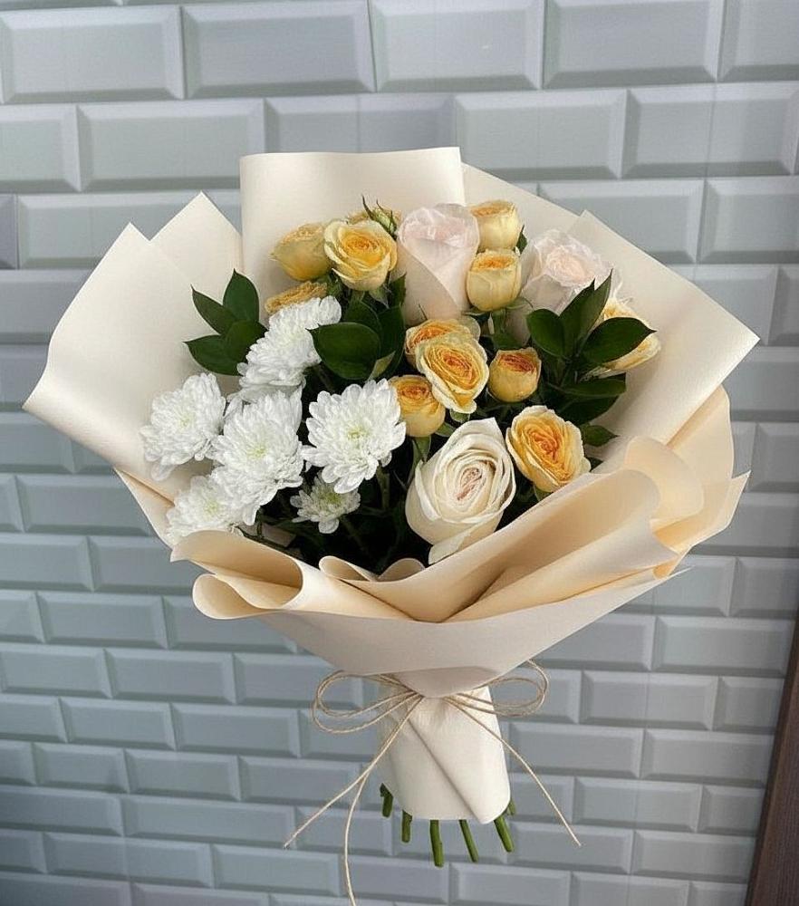 Букет цветов из: Розы и Хризантемы в Заводоуковске