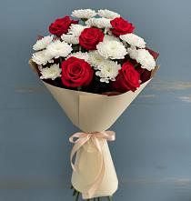 Букет цветов из:  Розы и Хризантемы в Заводоуковске