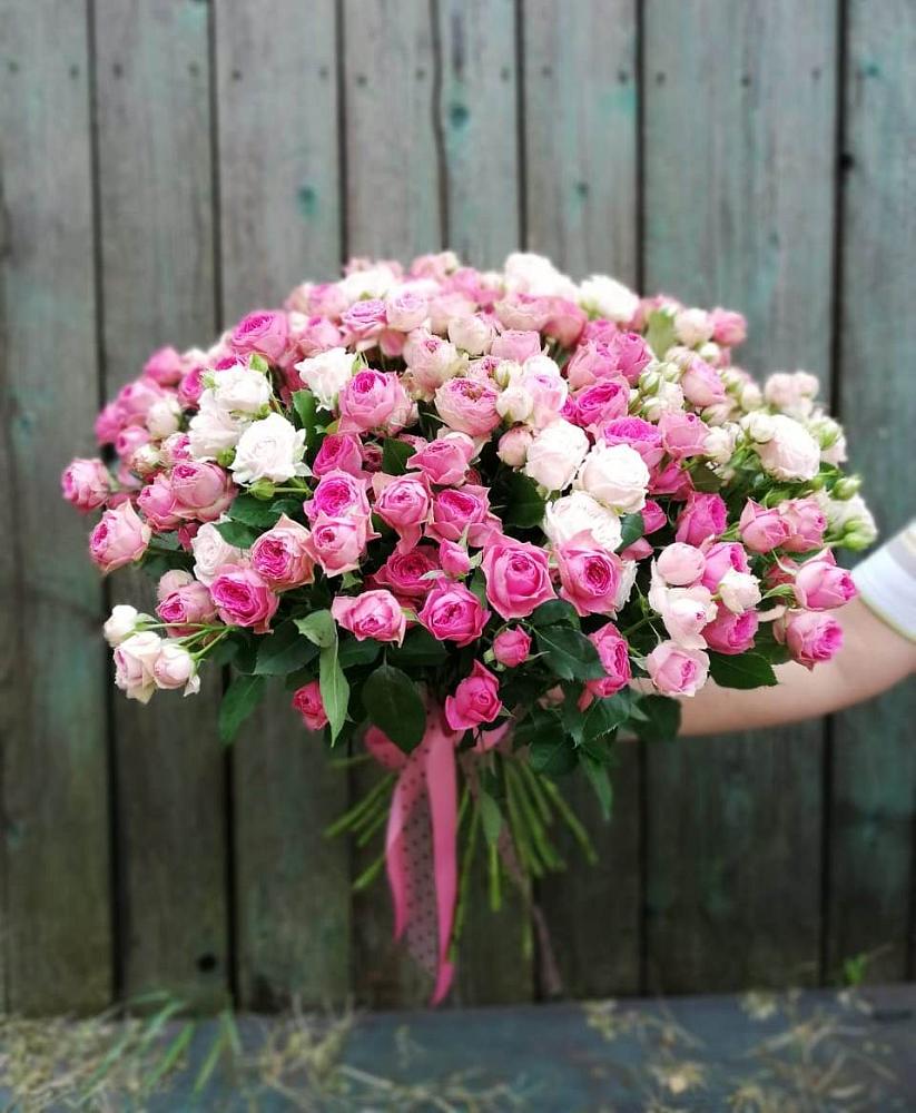 Букет Розовые кустовые розы Натали и Лав Лидия в Заводоуковске