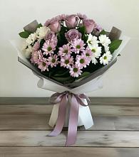 Букет цветов из:  Хризантемы и Розы в Заводоуковске