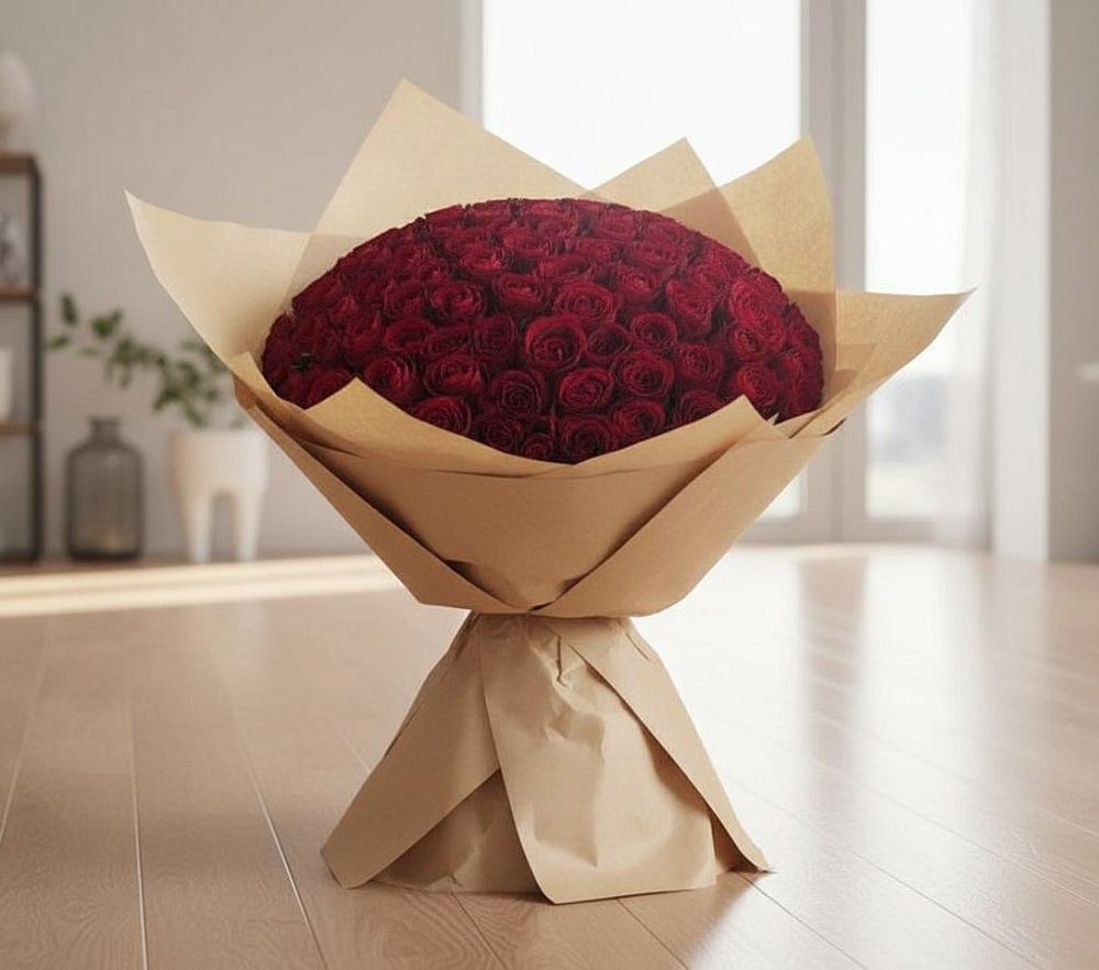 Букет 101 Красная роза в Заводоуковске