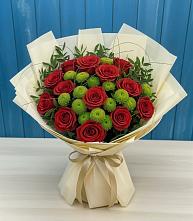 Букет цветов из:  Розы и Хризантемы в Заводоуковске