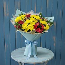 Букет цветов из:  Альстромерии и Хризантемы #REPLACE_PRED# Заводоуковске