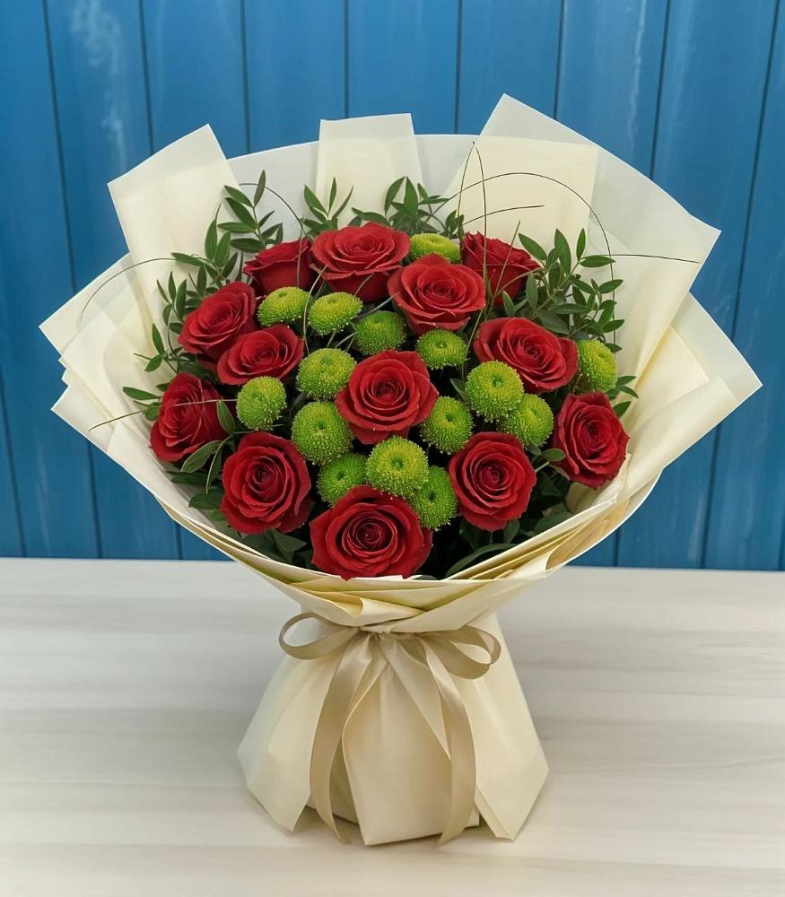 Букет цветов из: Розы и Хризантемы в Заводоуковске