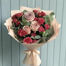 Букет цветов из:  Гвоздики и Розы #REPLACE_PRED# Заводоуковске