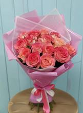 Букет 15 Розовых роз Равель в Заводоуковске