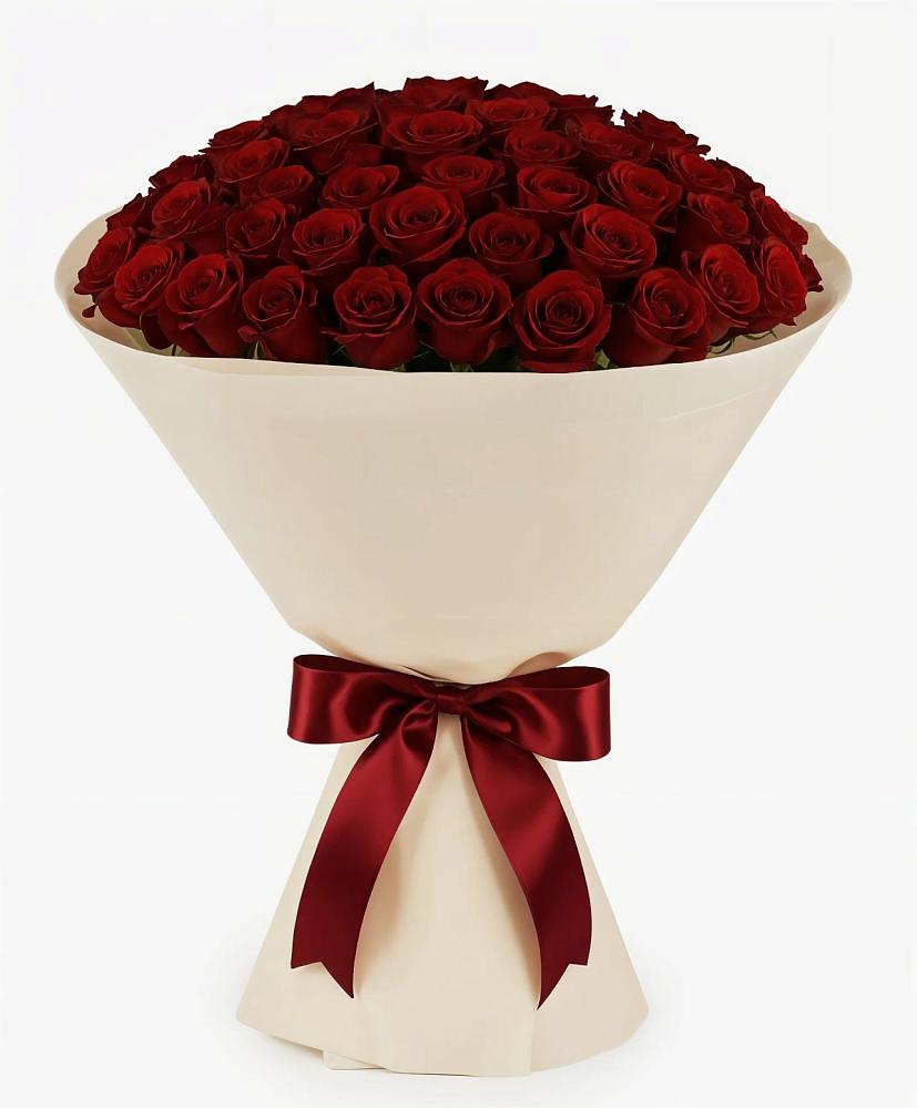 Букет 101 Бордовая роза Блэк Бакарра в Заводоуковске