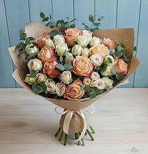 Букет цветов из:  Альстромерии и Розы #REPLACE_PRED# Заводоуковске